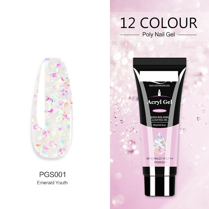 Acryl Gel Women's  Crystal Extender Nail Polish