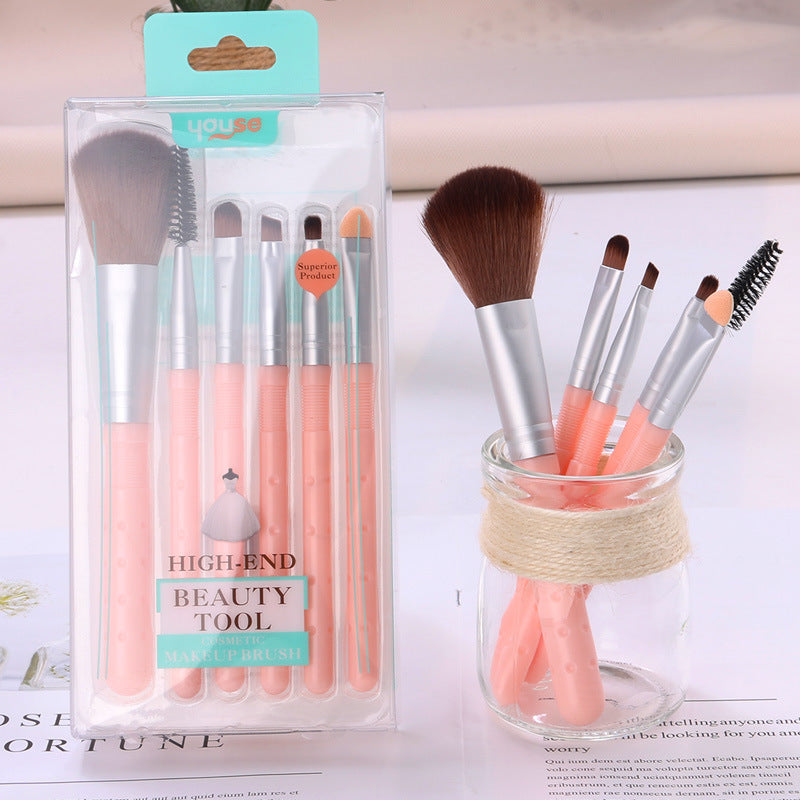 Youse Set Of 6 Loose Powder Blush  Eye Shadow Brush Stick