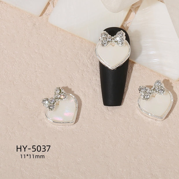 Alloy Nail Art Decorations Moon Flower And Butterfly Nail Studs