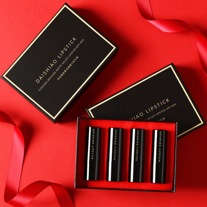 Matte Finish Waterproof Smear-proof Long-lasting Moisturizing Lipstick Kit