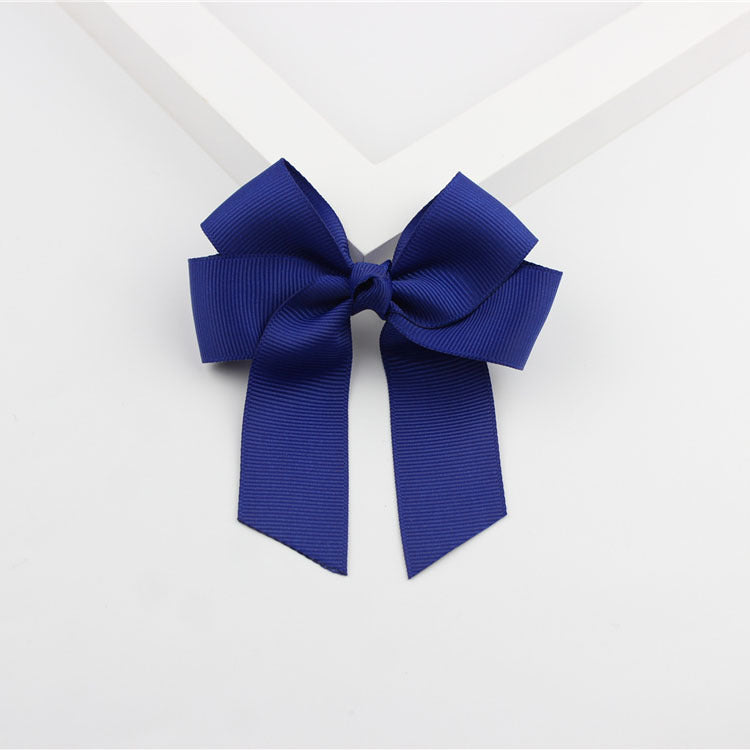 European And American Children Hairpin Ornament Four-ear Ribbon