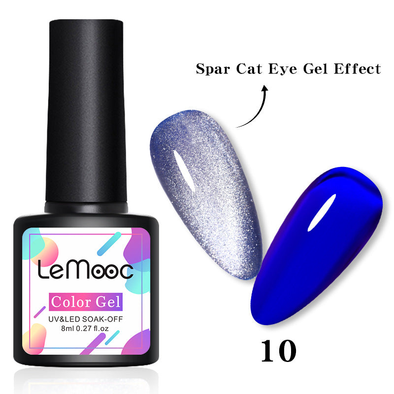 Lemooc Smoothie Light Moonstone Nail Polish Glue Snow Light Wide Cat Eye Glue