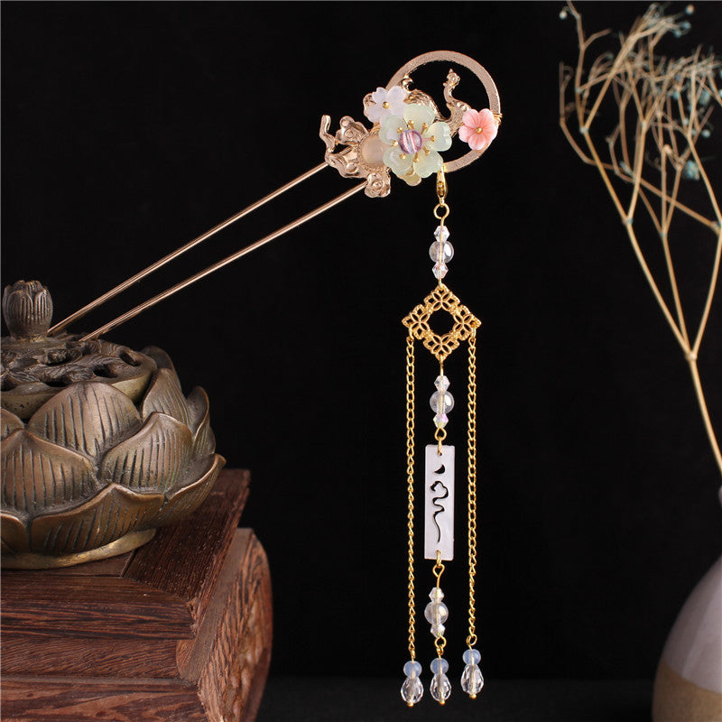 Classical Fashion Alloy Flower Hairpin Manual