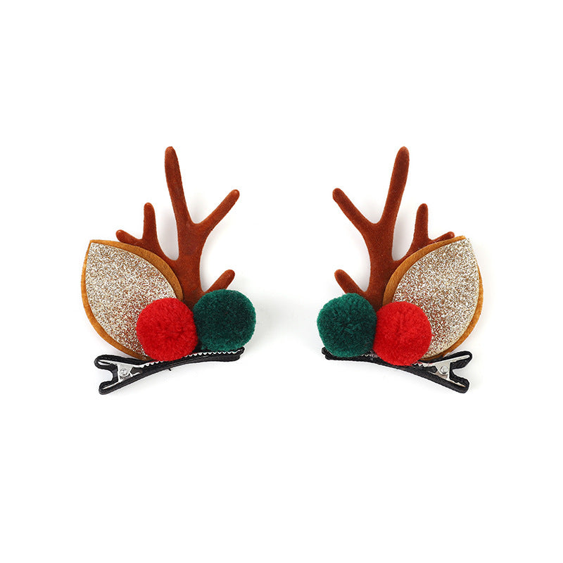 Christmas Antlers Hairpin Cartoon Cute Elk