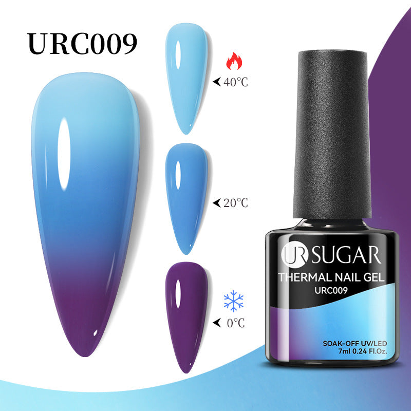 UR Sugar Autumn And Winter New Temperature Change UV Polish Cold And Warm Gradient Nail Glue