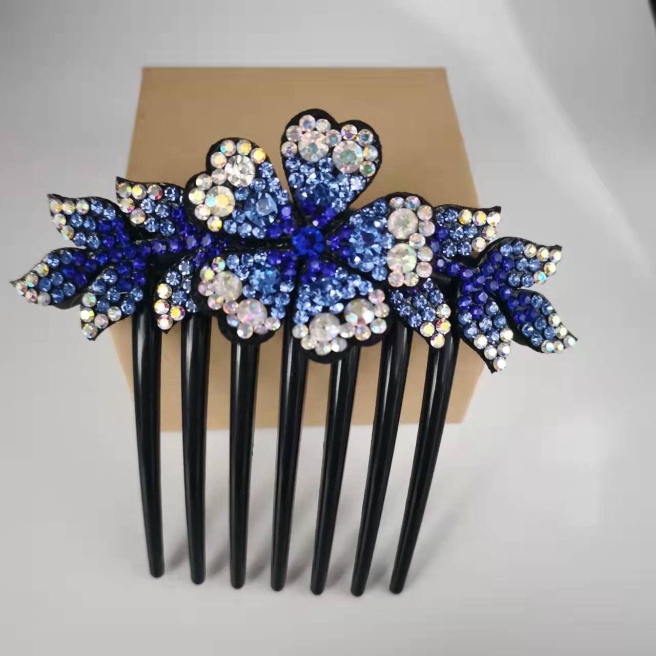 Women's Fashion Casual Rhinestone Anti-slip Hair Comb