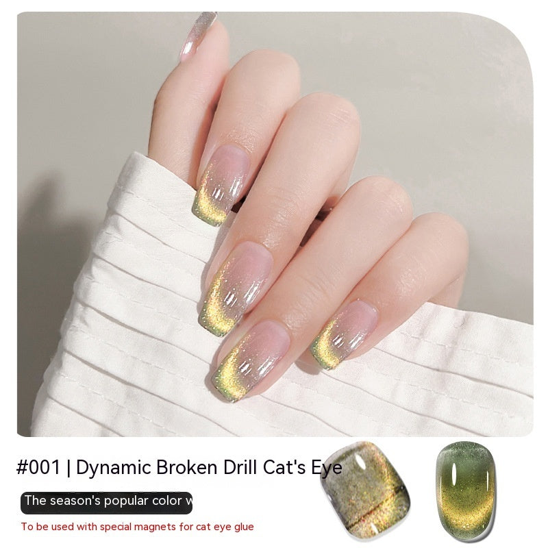 Zhiyana Drill Cat's Eye Nail Polish Glue