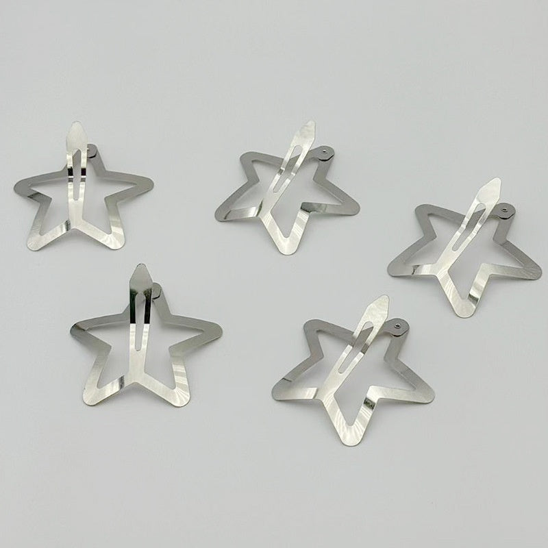 Thickened Five-pointed Star Clips For Kids DIY Crafts Hair Accessories And Headwear