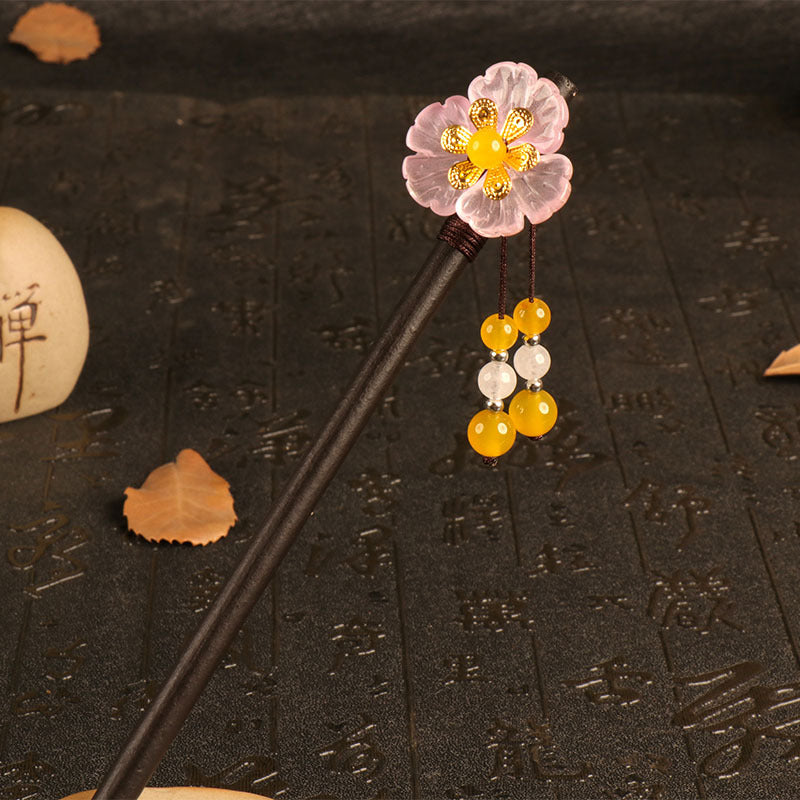 Women's Ancient Costume Tassel Hairpin Metal Headgear