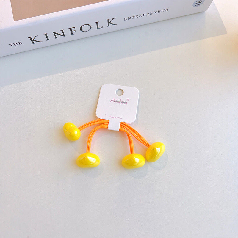 Children's Candy Contrasting Color Hair Rope Ball