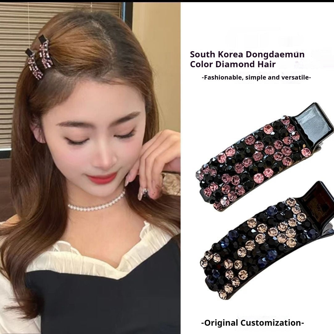 Rhinestone Bangs Side Exquisite Advanced Barrettes