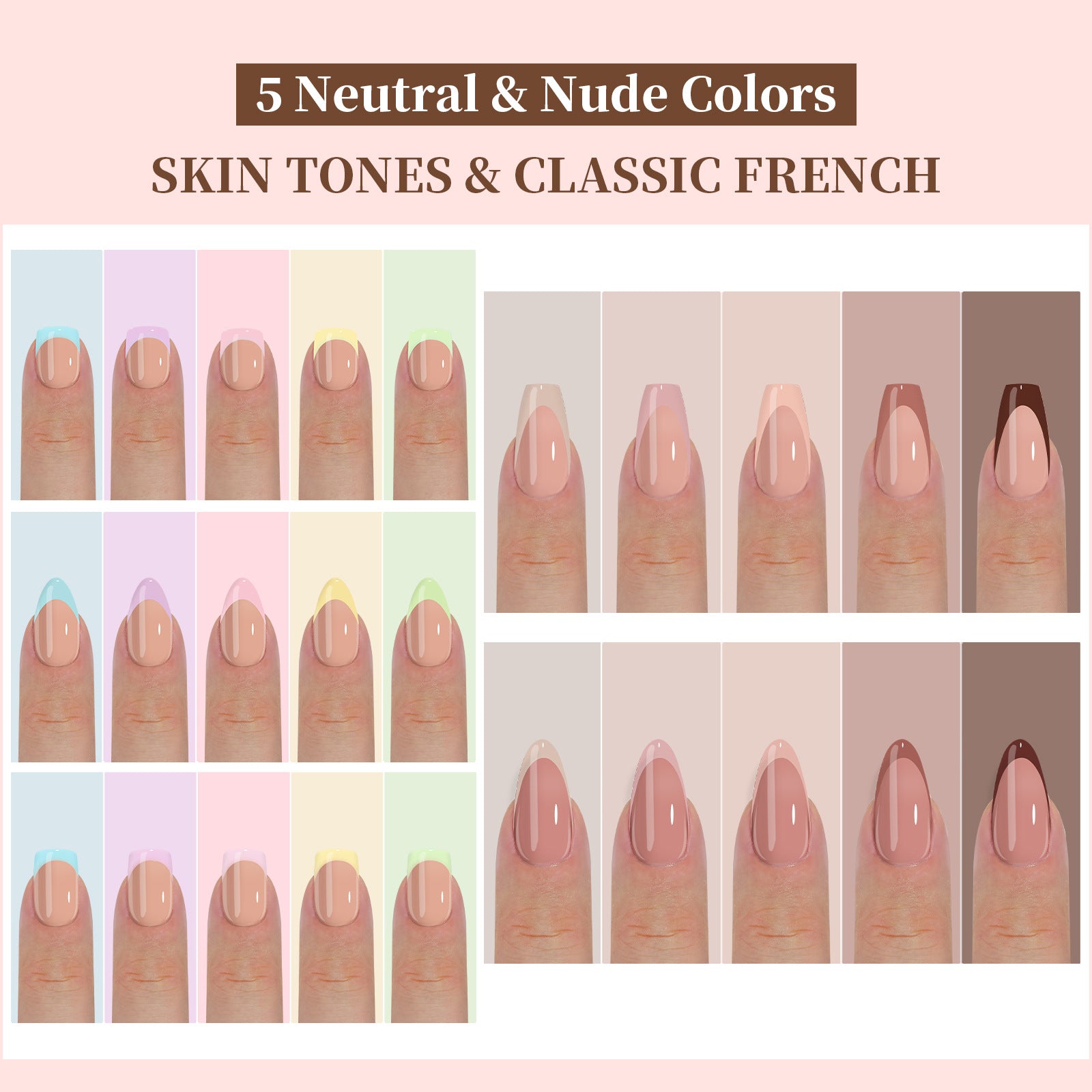 Manicure Wear Nail French Seamless Wear Nail Detachable