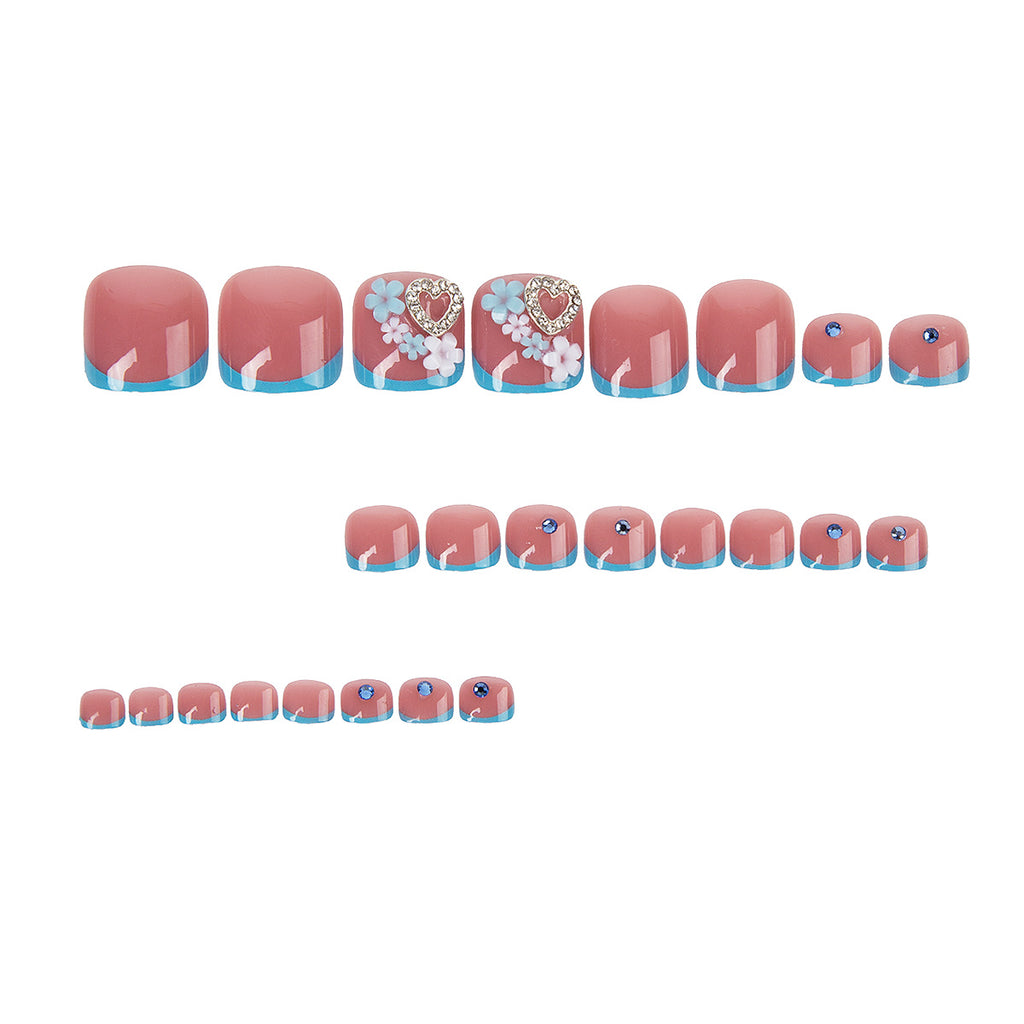 Women's Fashion Hollowed-out Love Foot Nail Sticker