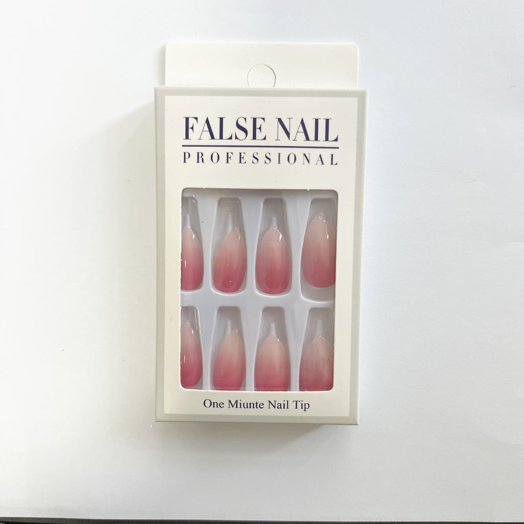 False Nail Patch Peach Powder Gradient Apricot