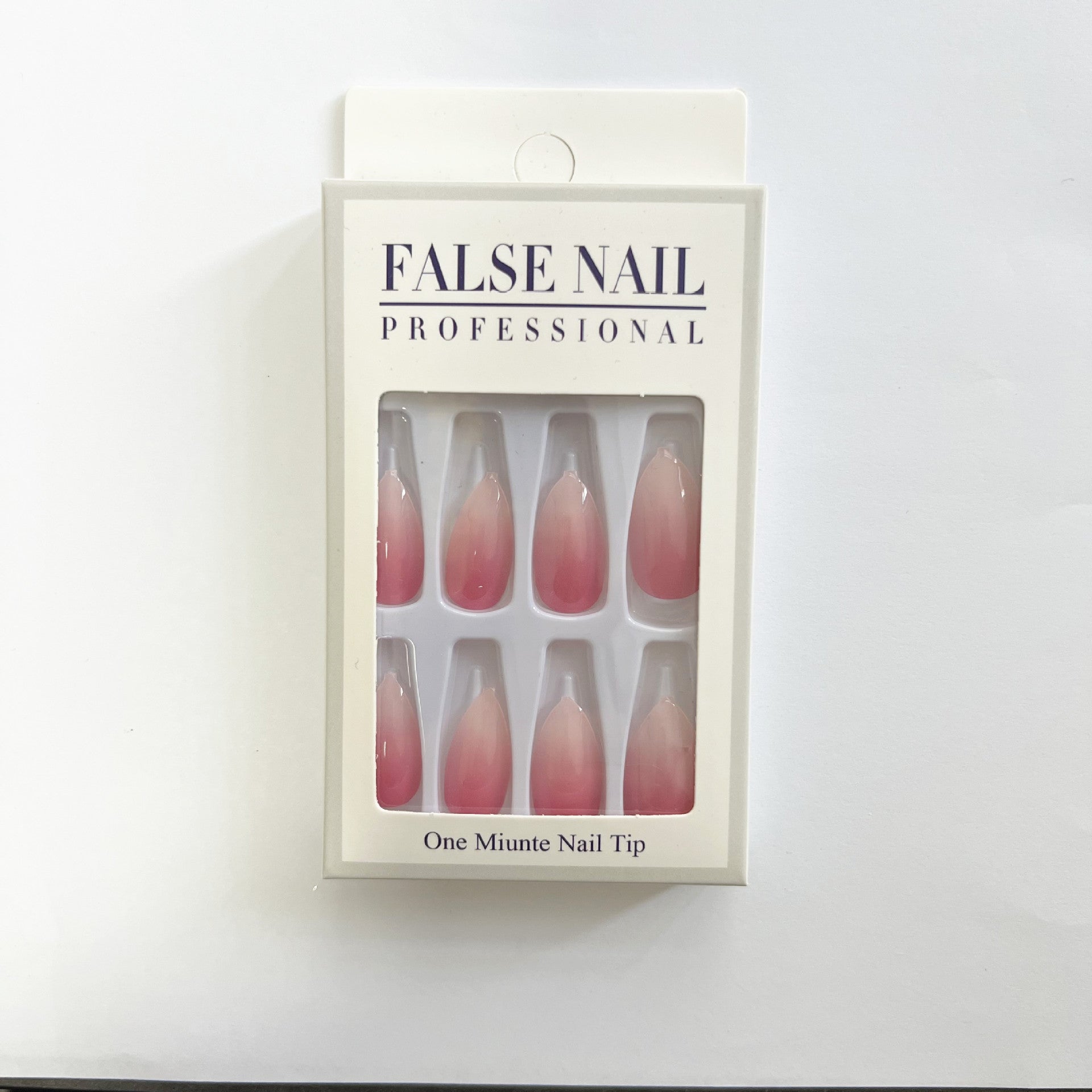False Nail Patch Peach Powder Gradient Apricot
