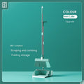 Standing Broom With Comb Teeth Dustpan Set