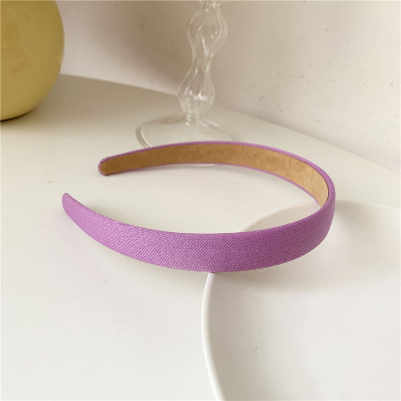 Super Sweet Plaid Flower Solid Color Fabric Headband