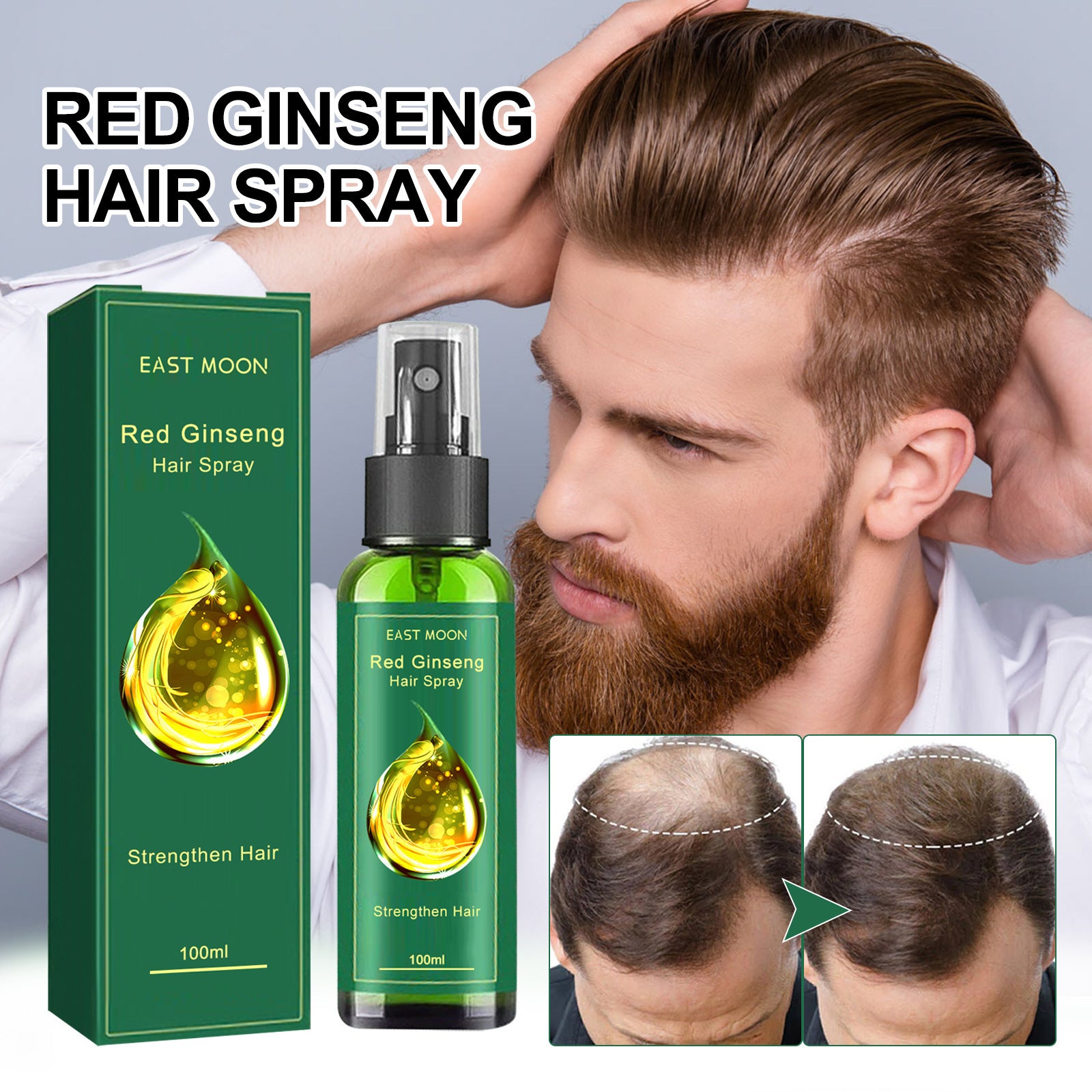 East Moon Anti-hair Fixing And Tough Massage Hair Care Spray