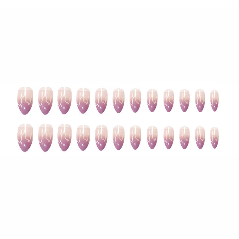 Pointed Purple Flame Nail Patch