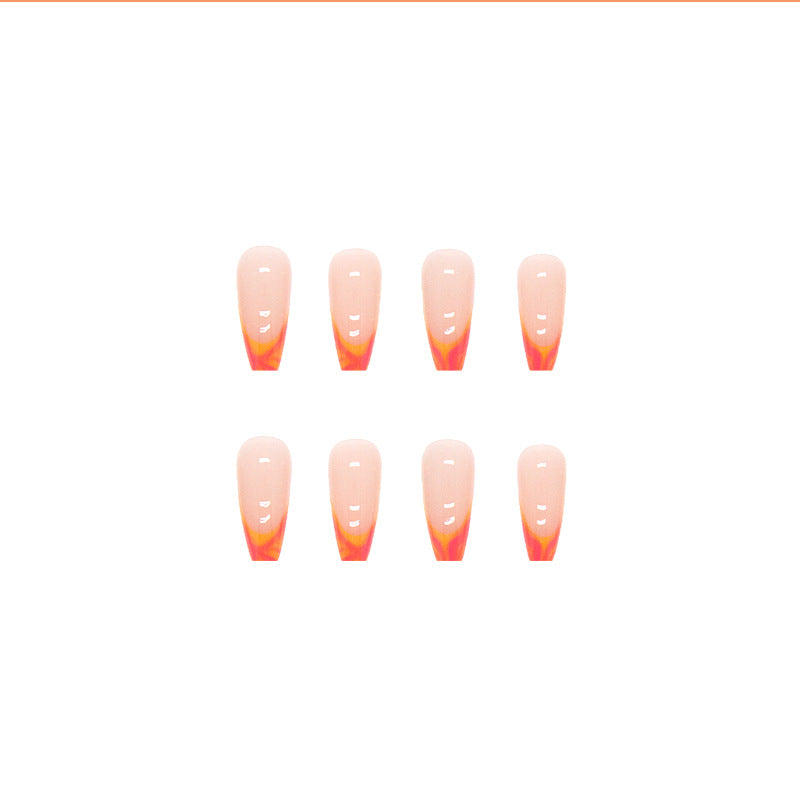 Mid-length Smudges French Nail Sticker