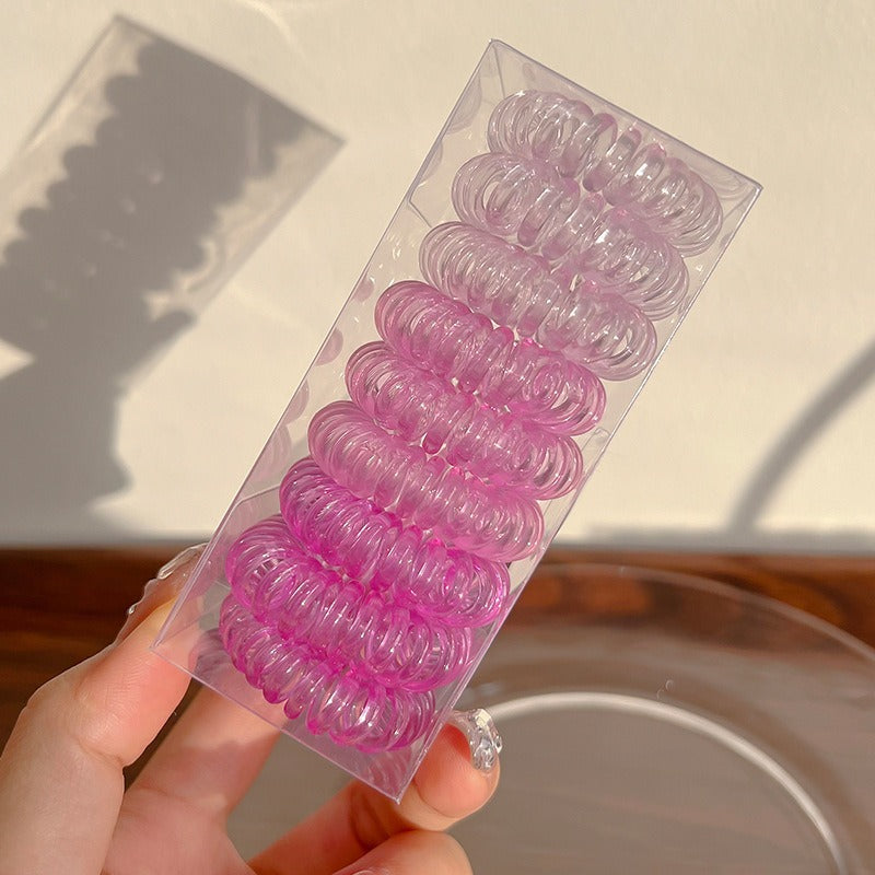 Telephone Wire Hair Ties Hair Rope Hair-binding High Elasticity Not Tight Hair