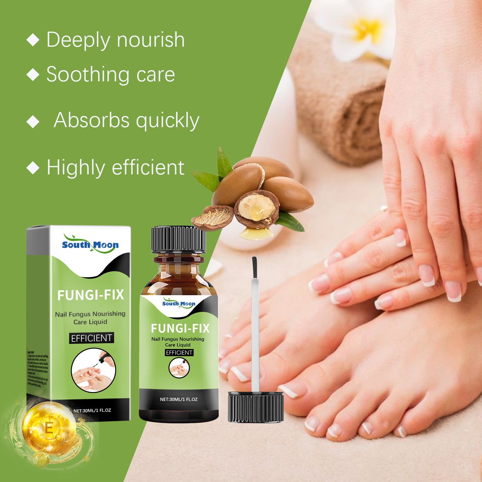 South Moon Nail Nourishing Care Solution Gentle Cleaning