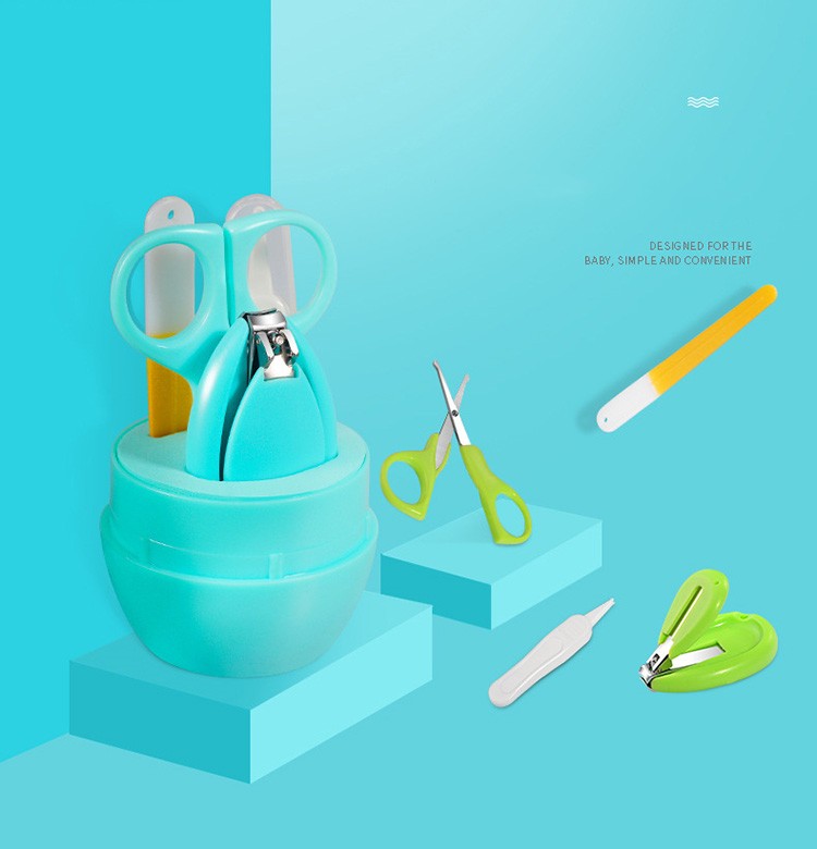 Child Safety Nail Scissor Set Anti-pinch Nail Clippers