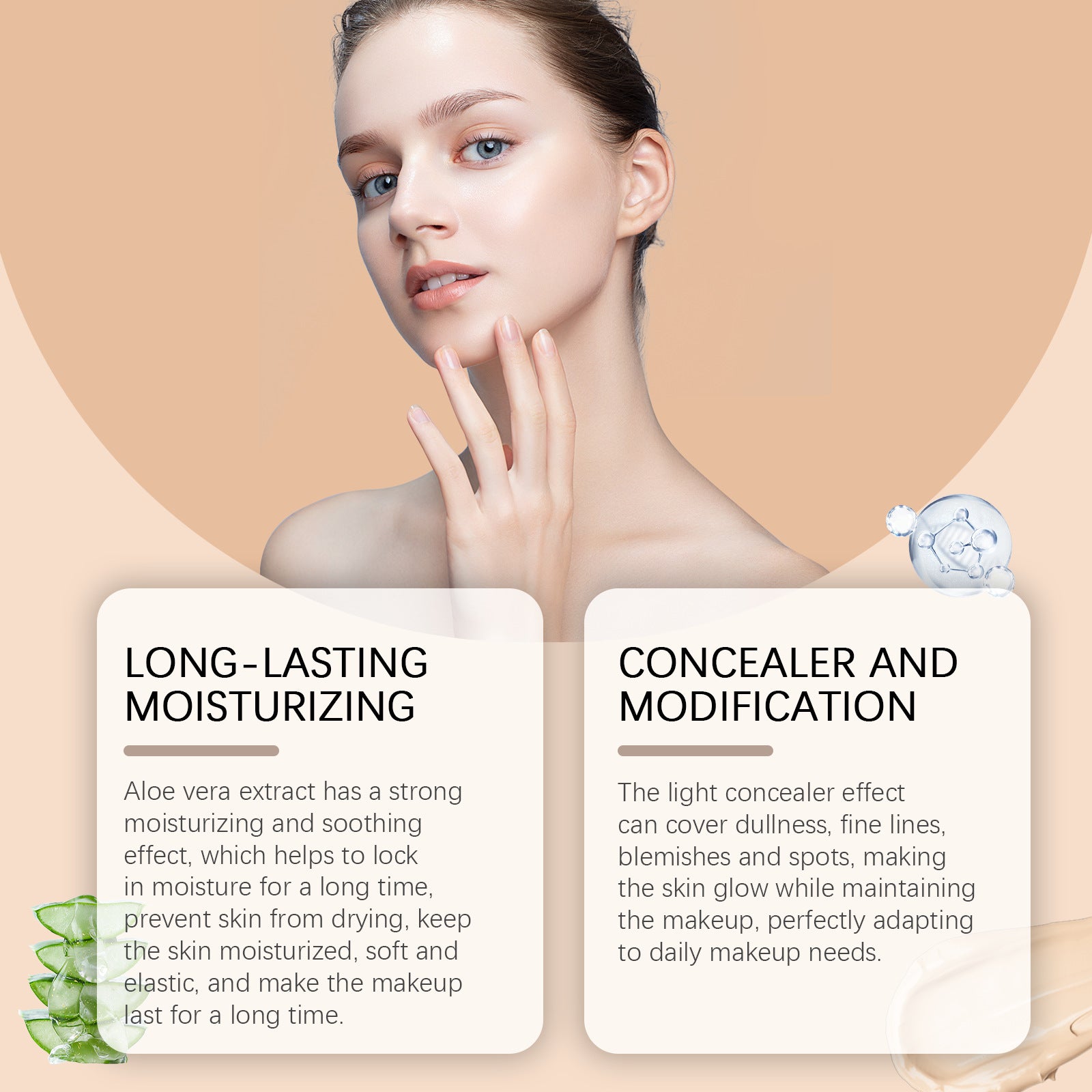 Moisturizing Concealing Foundation Light And Thin