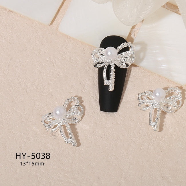 Alloy Nail Art Decorations Moon Flower And Butterfly Nail Studs
