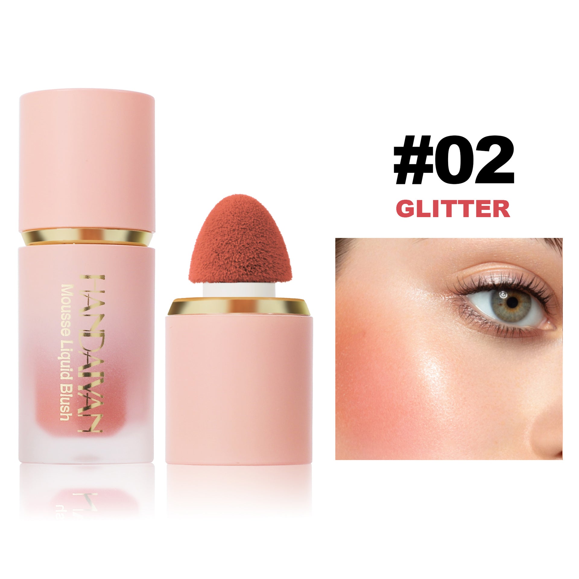 Handaiyan Liquid Blush Facial Makeup Repair Matte Universal Easy To Color Rouge