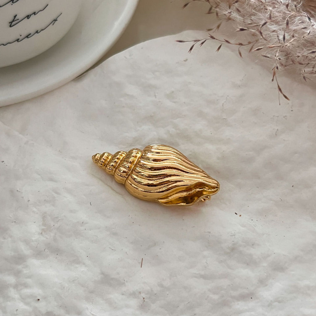 High-end, Niche Ocean-style Alloy Headpiece Featuring A Large Scallop