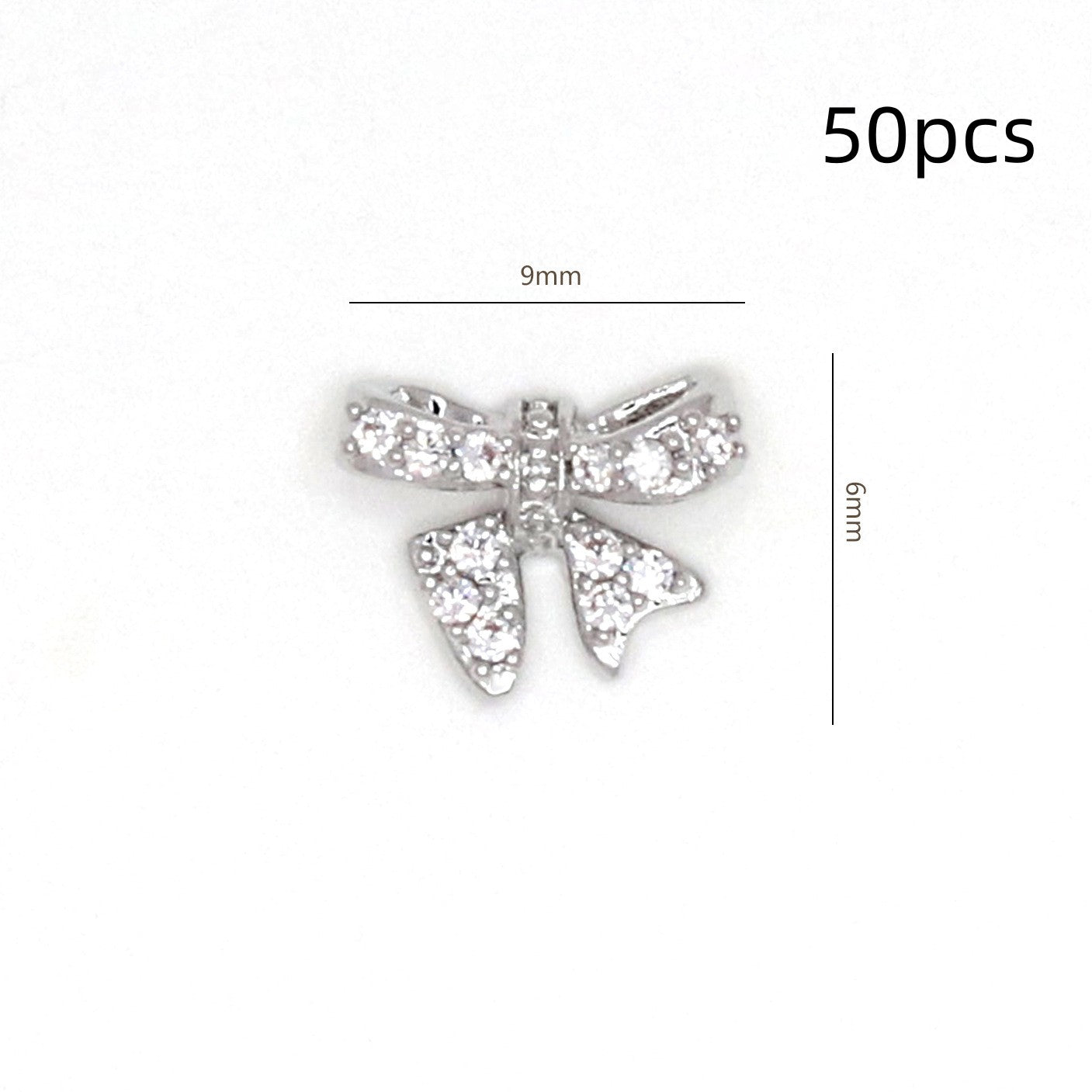 Climate Flowers Bow Zircon Nail Ornament Zircon