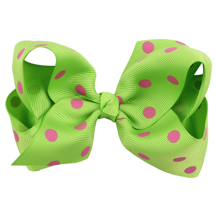11X6.5CM Polka Dot Bow Hairpin Headwear