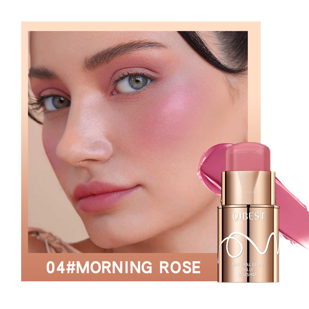 Qibest Silky Blush Stick Brightening Color Rendering