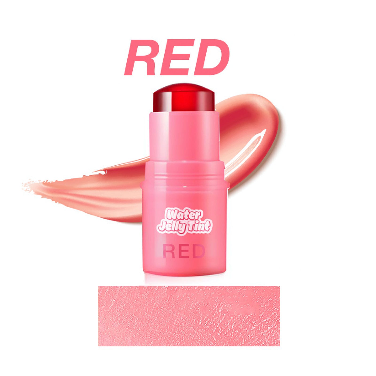 Coral Blush Stick Jelly Texture Easy To Apply
