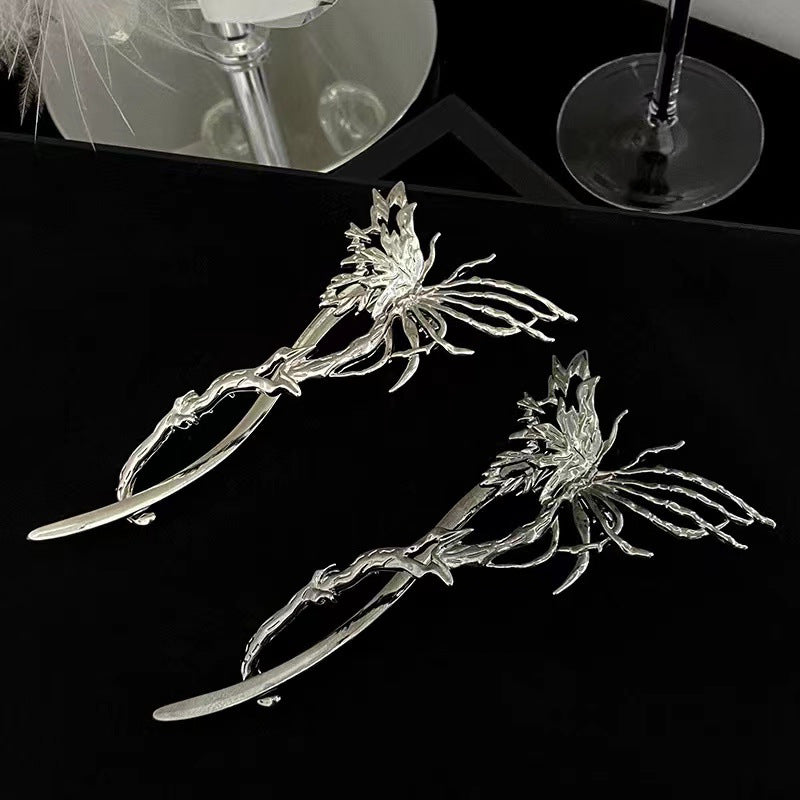 Liquid Butterfly Hairpin Female Cold Wind