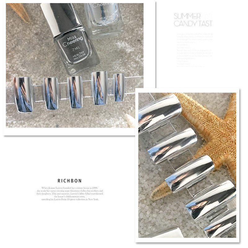 Misscheering Mirror Silver Nail Polish Base Coat Manicure Nail Treament