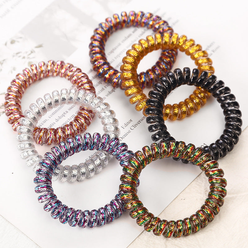 Bold High-stretch Phone Cord For Hair Tie