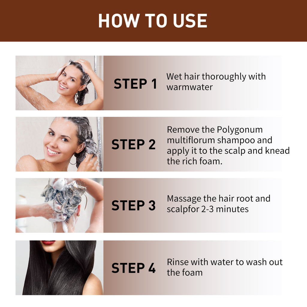 Jaysuing Polygonum Multiflorum Whitening And Blackening Shampoo