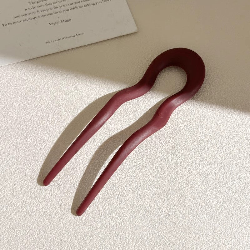 Simple U-shaped Hair Pin Female Hair Comb