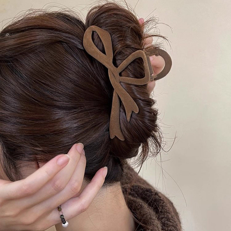 Ribbon Velvet New Back Head Autumn And Winter Shark Clip