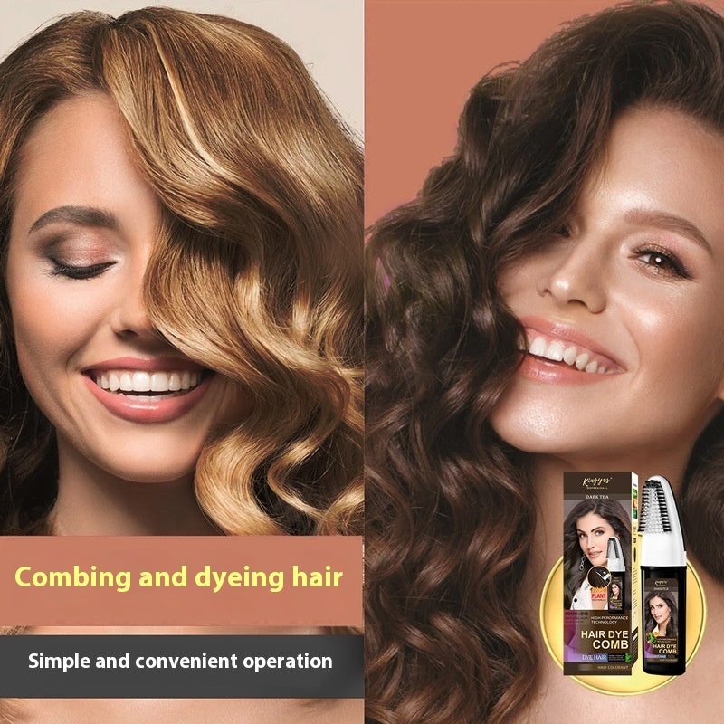 Black Wine Red Brown Easy Coloring Comb