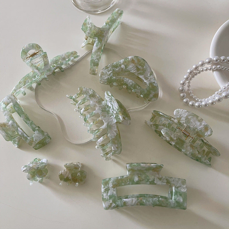 Acetate Premium Sense Vintage Green Grab Clip Female