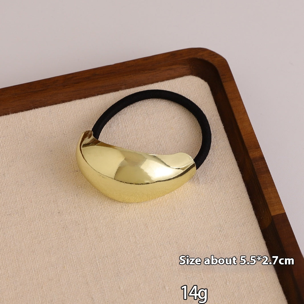European And American Cold Style Geometric Metal Concave-convex Stretch Retro Head Rope