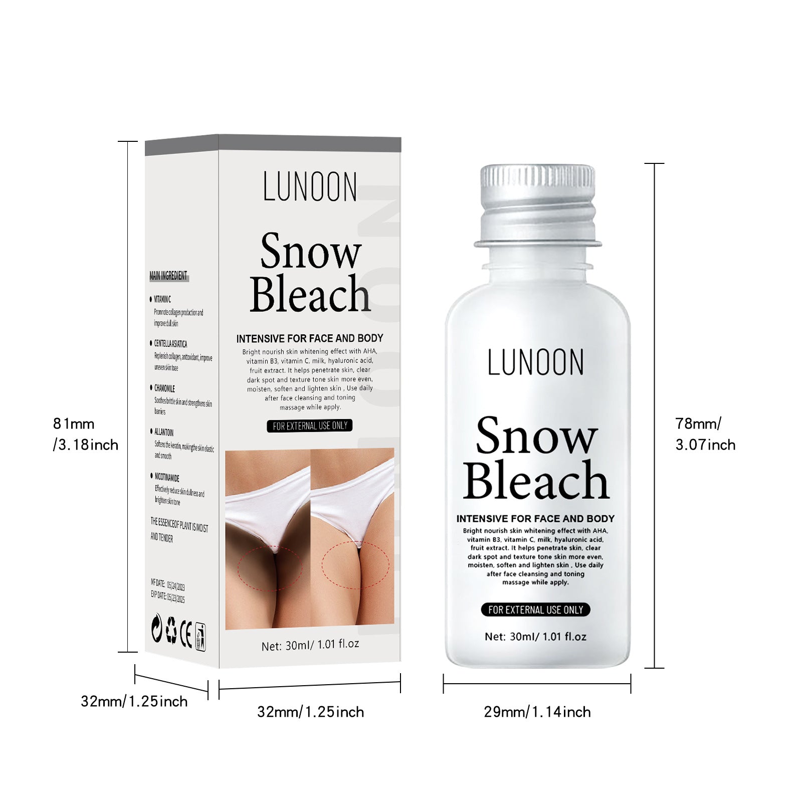 Blackening Cream 30ml Brightening And Whitening