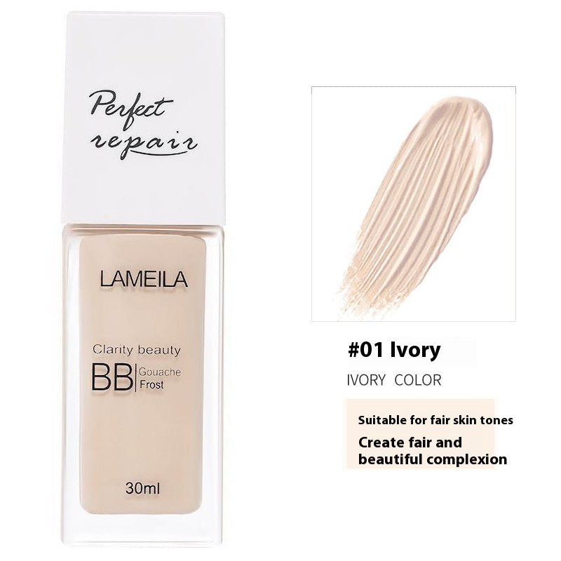 LaMeiLa Liquid Foundation Moisturizing Concealer Long-lasting Finishing Natural