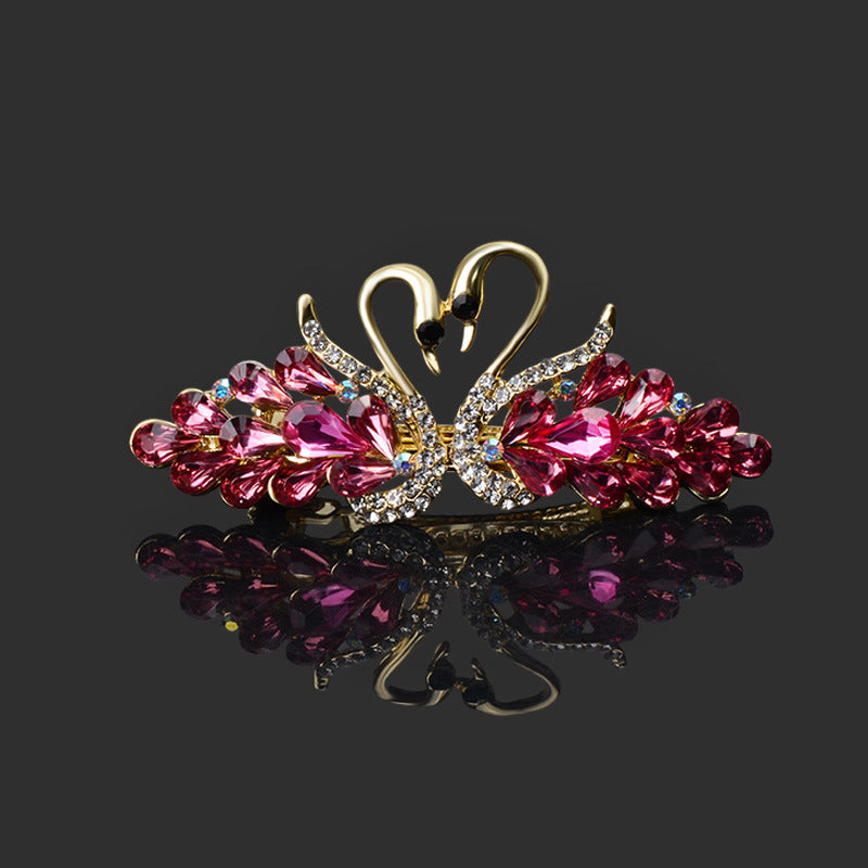 Small Fashion Double Swan Women's Hair Clip