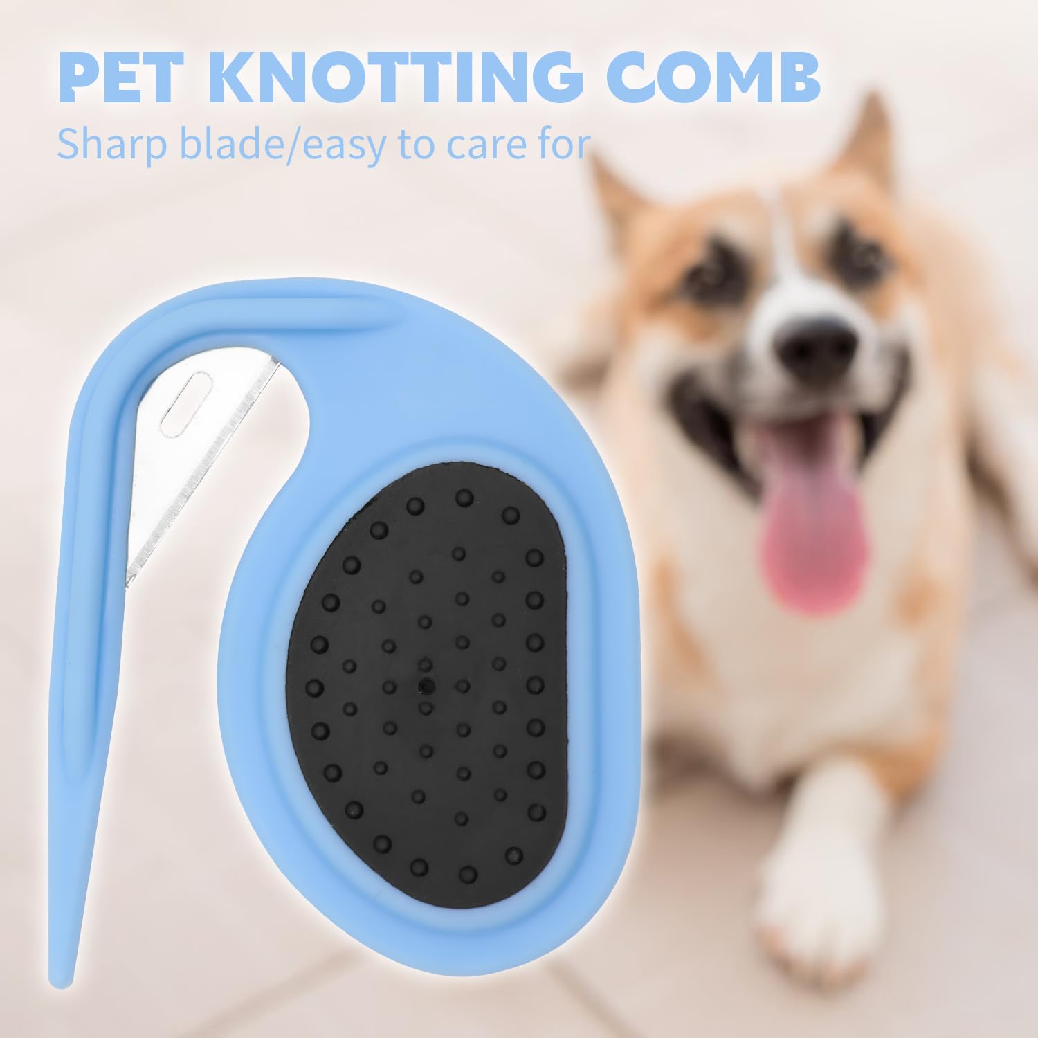 Professional Pet Knotting Comb For Removing Tangled And Loose Hair, Suitable For Dogs And Cats