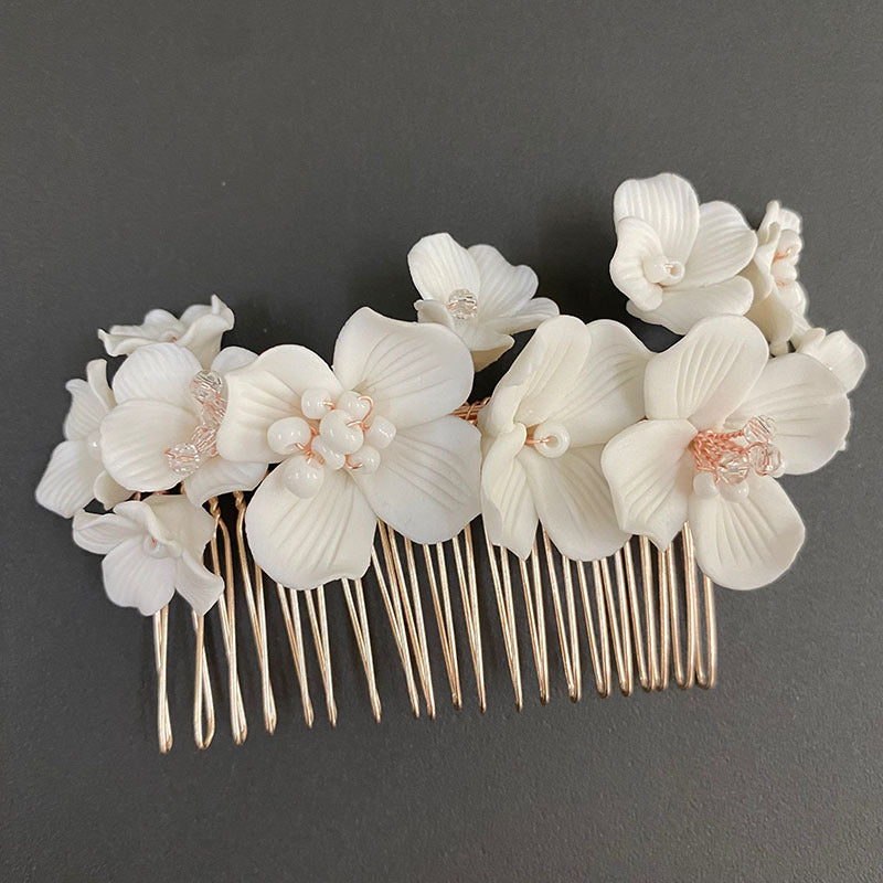 Bridal Headwear Accessories White Ceramic