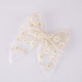 European And American Embroidery Printing Children's Bow Hairpin